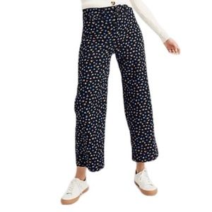 Madewell Emmett Wide-Leg Crop Pants in Playground Posies
